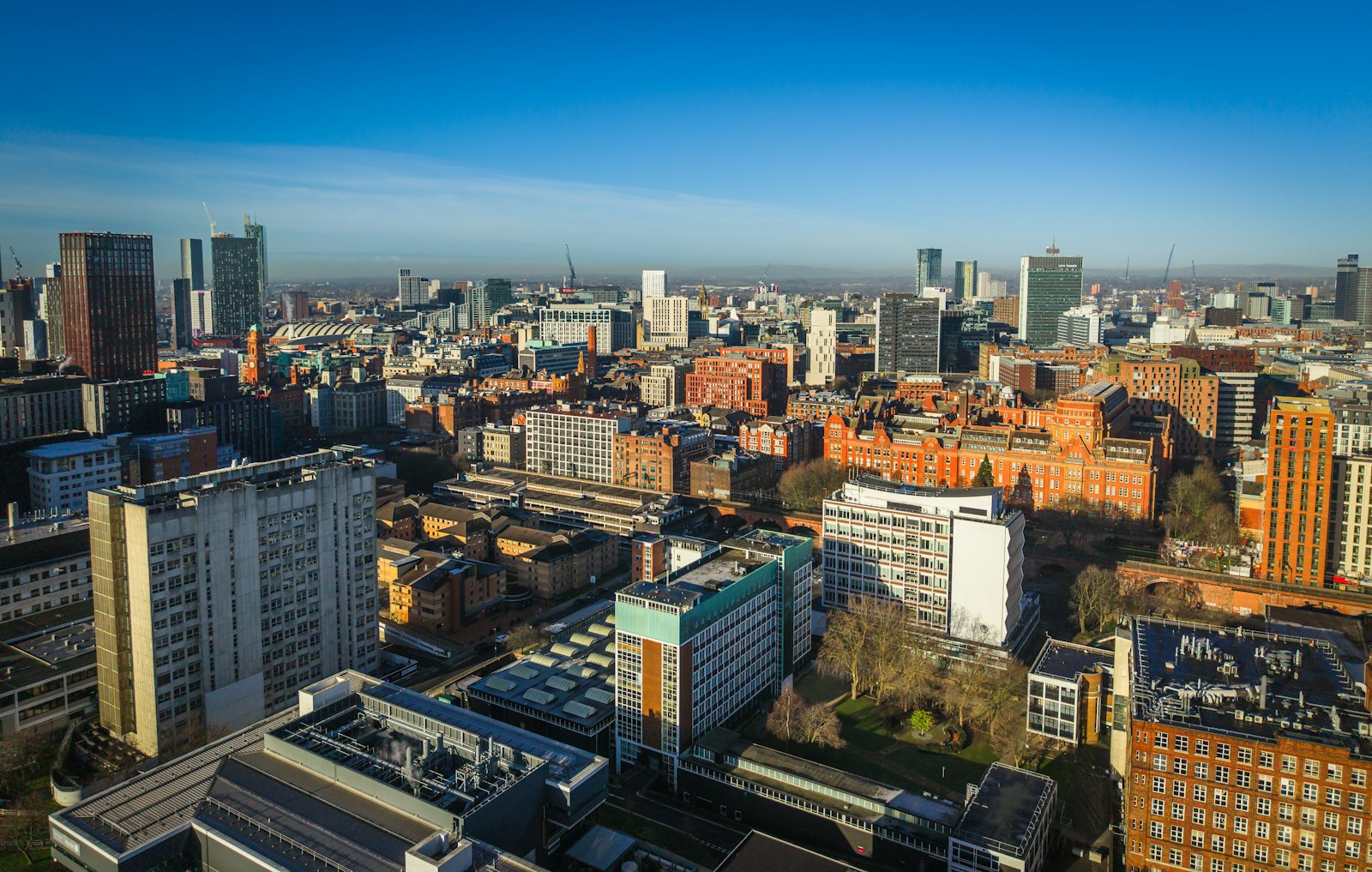 Vue aérienne d’un paysage urbain